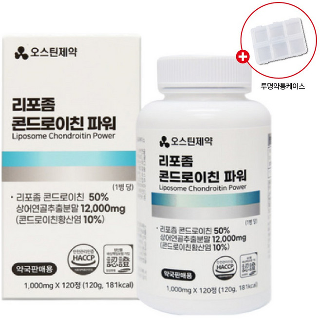 [오*틴] 리포-L 조인트 포뮬러 120정 / 이중 기능성 복합성분 + 투명약통케이스, 1개