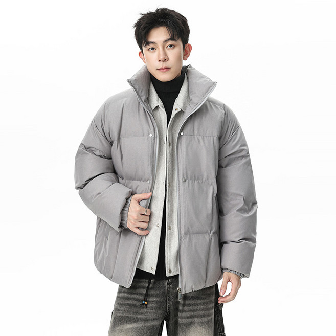 羽絨滑雪連帽大衣 中長款白鴨絨外套 運動保暖