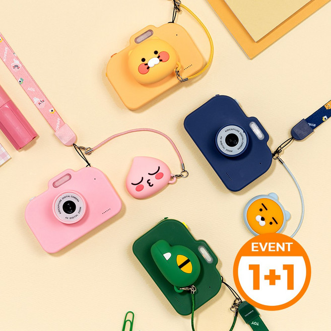 카카오프렌즈 치즈 토이 카메라 1+1 (춘식이 라이언 어피치 콘 죠르디), 카카오 치즈 카메라_라이언, 카카오 치즈 카메라_어피치