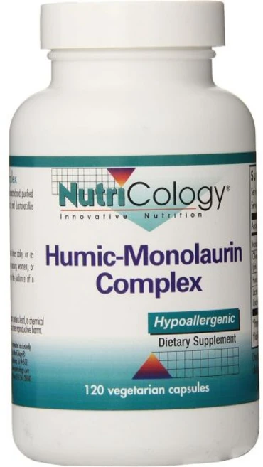 Nutricology 휴믹-모노라우린 복합체 - 면역 체계 부식산 보충제 올리브 잎 함유 베지 캡슐 120개, 1개, 120정 - 쿠팡