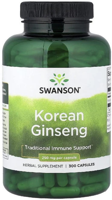스완슨 한국 인삼 Korean Ginseng 캡슐 300정, 1개 - 쿠팡