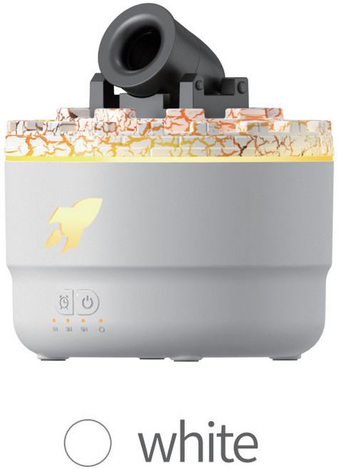 2026新款炮臺七彩裂紋香薰機智能桌面加溼器空氣加溼精油香薰機, 炮臺香薰機, 白色-【176-美標】