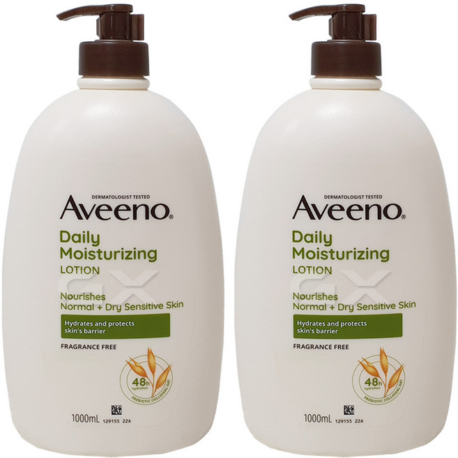 아비노 데일리 모이스춰라이징 바디로션, 1L, 2개