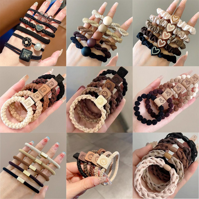 투해피 대용량 데일리 머리끈세트 JJ07 머리끈 45개세트 프리미엄