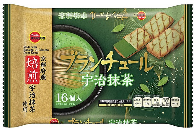 부르봉 랑그드샤 블란츌 쿠키 말차, 124g, 3개