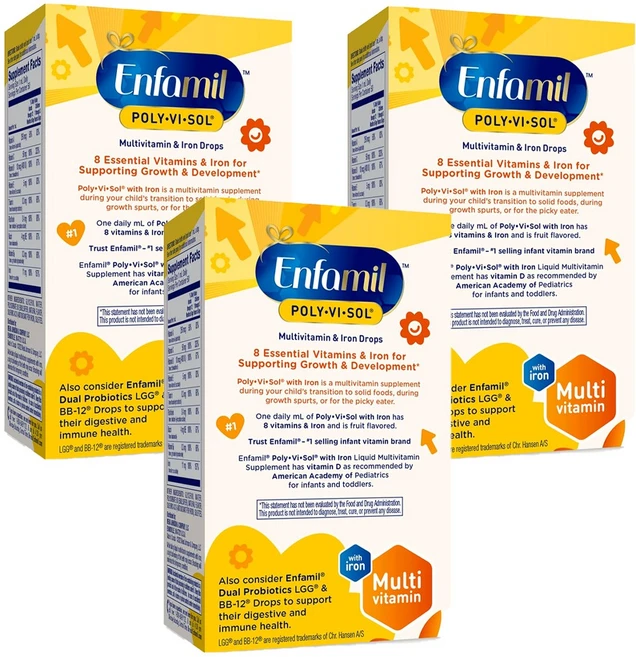 엔파밀 임산부용 브레인 앤 바디 멀티비타민 철분 액상 드롭, 3개 - 쿠팡