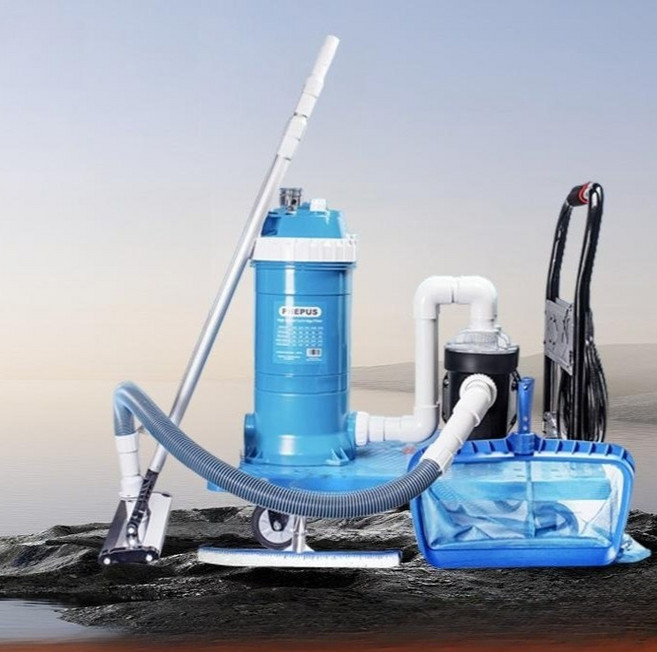 대형 수중 청소기 1000m2 까지 수영장 청소 진흙 자갈 풀장 바닥 진공 흡입 아쿠아리움 펜션 목욕탕 물속, 1개, 14인치 블랙화이트 흡입헤드