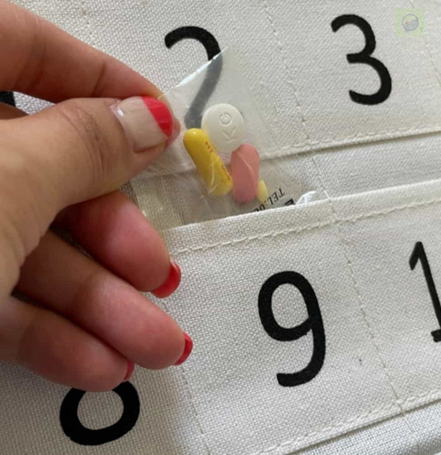 헬로라일락 벽걸이 포켓 달력 30일용돈달력