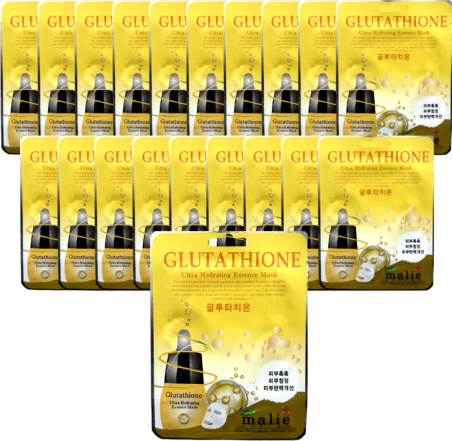 마리에 에센스 마스크팩 20ml 글루타치온 100매, 10개, 10개입
