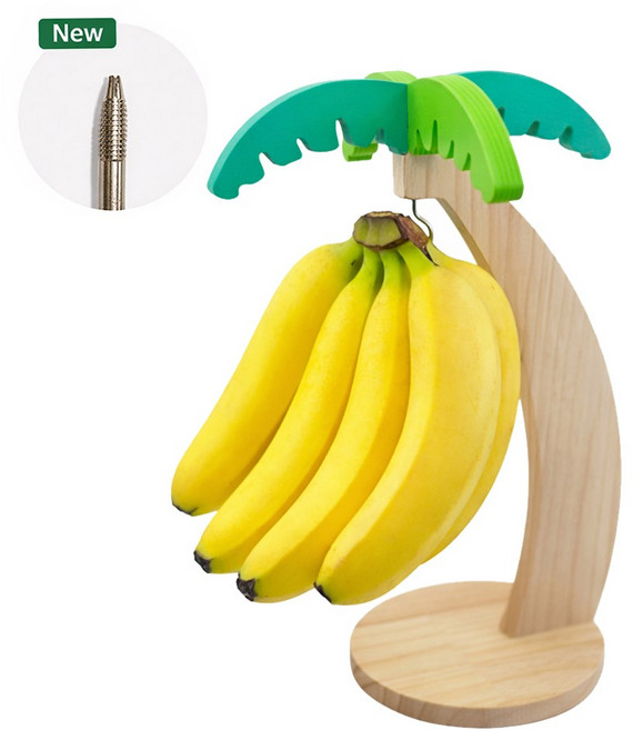 사니사니 바나나 걸이 거치대 홀더 행거, 1개, 원목