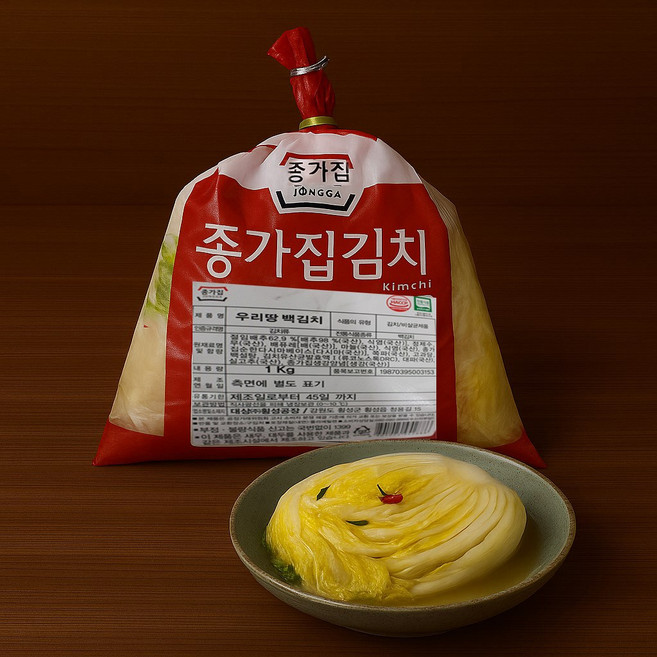 대상 종가 백김치, 1개, 1kg