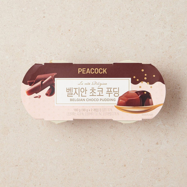 피코크 벨지안 초코푸딩 180g, 1개