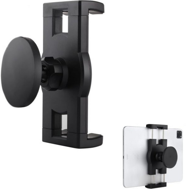 Mippko 자기 태블릿 홀더 냉장고 마운트 차량용 캐비닛 금속 선반 화이트보드용 360° 조절 가능 강력한 베이스로 표면 부착 4.7-12.9인치 iPad 및 iPhone