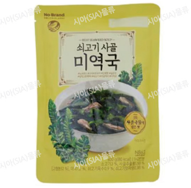 노브랜드 쇠고기 사골 미역국 500g x 4개