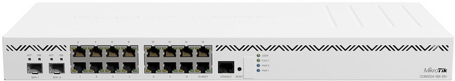 [MikroTik] 기가16포트 2SFP+ 10G 라우터 기업용 NAT DHCP VPN 터널링 PPTP L2PT SSTP CCR2004-16G-2S+, 1개