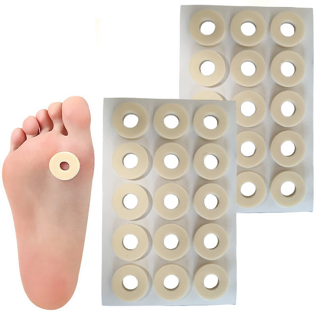 티눈 통증 보호 쿠션 패드, 2개