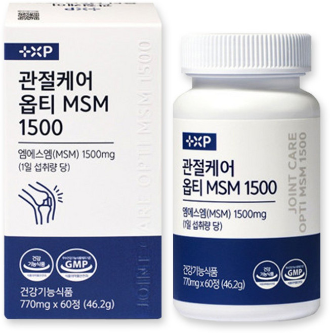 플러스엑스팜 관절케어 옵티 MSM 1500, 2개, 60정