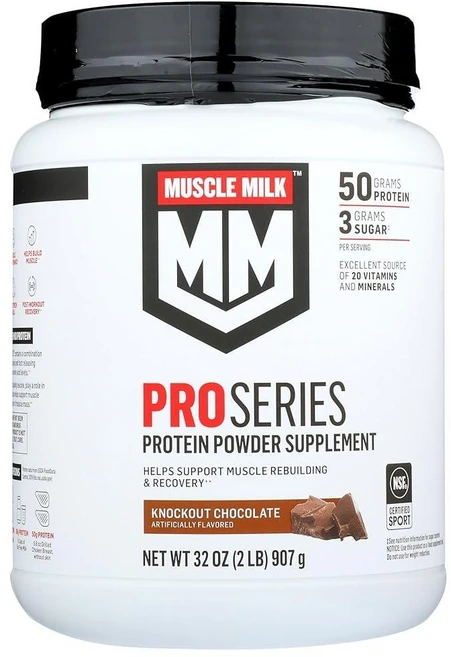 Muscle Milk 머슬 밀크 프로 시리즈 단백질 파우더 보충제 녹아웃 초콜릿 NSF 스포츠 인증 Pro Series Protein Powder Supplement Kn, 1개 - 쿠팡