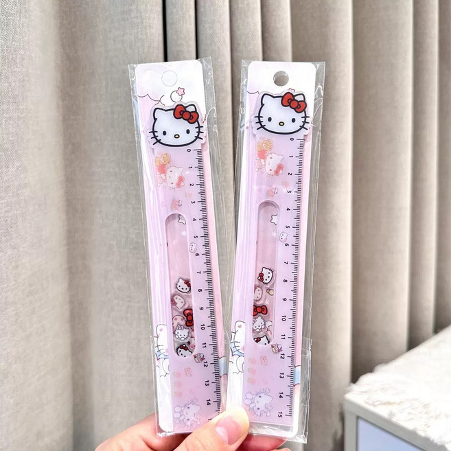 카피바라 15cm 눈금자 쉐이크 룰러, 1개, 헬로키티