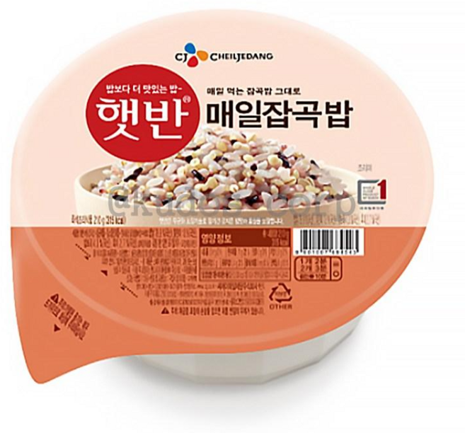 CJ 제일제당 햇반 잡곡밥, 18개, 210g