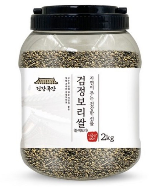 건강곡간 미국산 검정보리쌀, 2kg, 1개