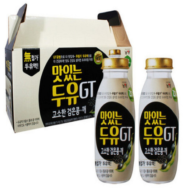 남양 맛있는 두유 GT 검은콩깨 x 30병, 190ml, 30개