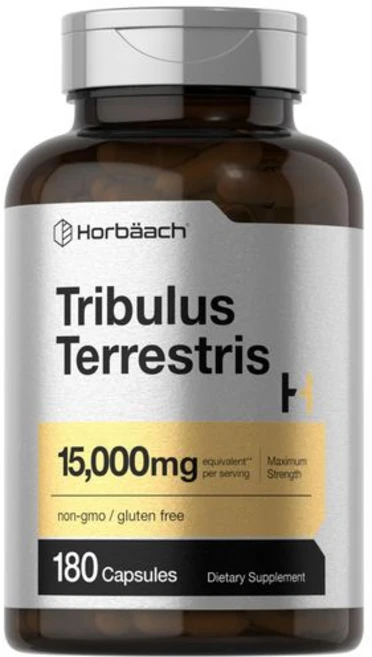 호바흐 트리뷸러스 테레스트리스 남성용 15000 밀리그램 | Horbäach Tribulus Terrestris for Men 15000mg | 180 Capsules | Maxi, 180개(1팩), 1개, 180정 - 쿠팡
