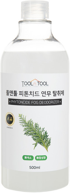 툴앤툴 피톤치드액 연무액 탈취제 500ml 화장실냄새제거 피톤치드 연무기 용액 새집증후군 제거, 1개