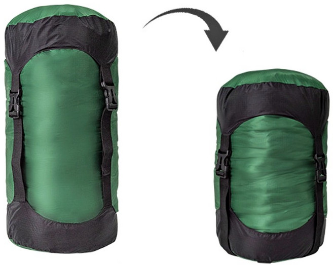 경량 캡슐 침낭 압축 보관 파우치 40D 나일론 실리사이드 내마모성 방수 커버, M, 레드, 1개