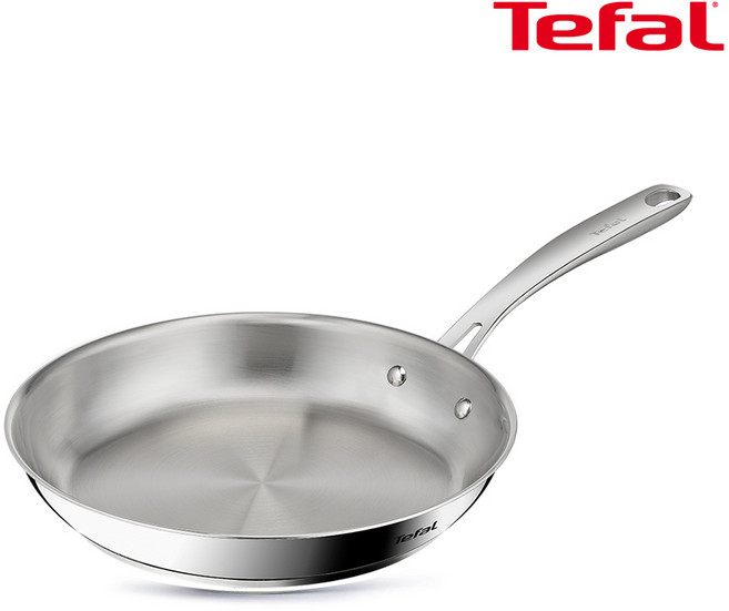 테팔 인덕션 스테인리스 스틸 퍼펙트 레지스트 프라이팬, 28cm, 1개