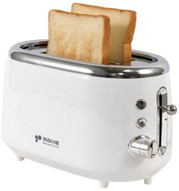 곡선이 아름다운 레트로풍 토스트기 7단계 온도 해동 재가열 토스터, KT-700