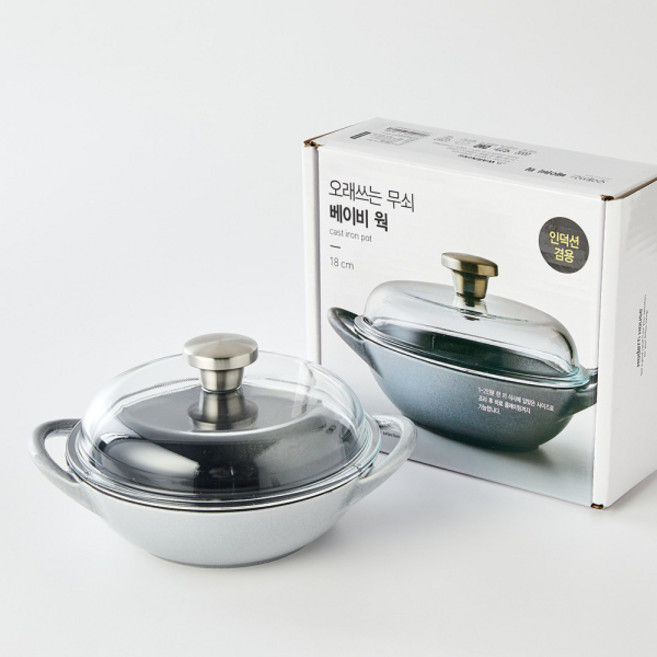 모던하우스 오래쓰는 베이비웍D18_GREY CK0120039, 18X5.5cm/ 웍1.5KG, 1개