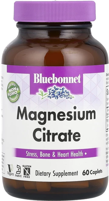 블루본넷뉴트리션 마그네슘 시트레이트 400mg 당의정 60정, 2개 - 쿠팡