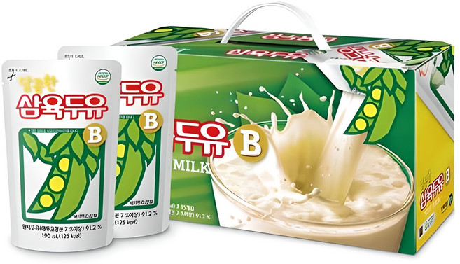 삼육두유 달콤한 두유 B 파우치, 190ml, 15개