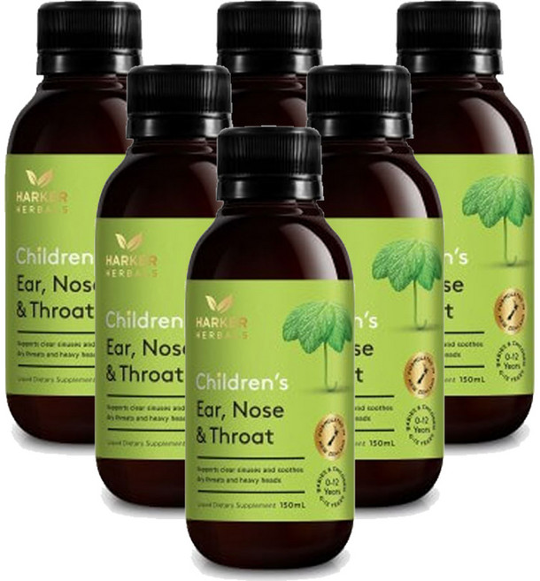 하커허벌즈 (HARKER HERBALS) 하커 허벌스 어린이 이어 노즈 & 스로트 150ml X 6개, 1세트