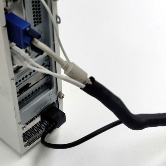 앤드솜 매직케이블 전선 정리튜브 + 밸크로테이프, 1개, 매직케이블 전선 정리튜브 13mm X 3M