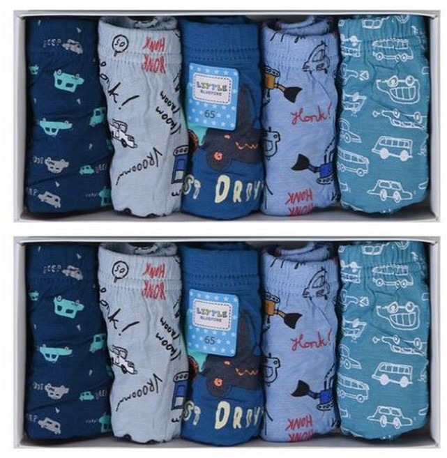 5+5 TS7 남아용 03 삼각팬티 5종세트 X 2개