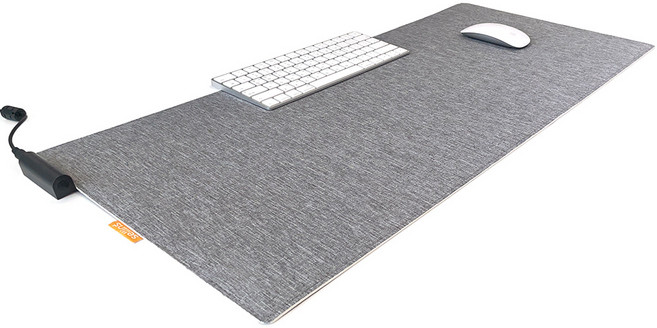 셀인스텍 DC온열 데스크패드 SE-M800 발열 매트 키보드 마우스 장패드, 1개, 그레이