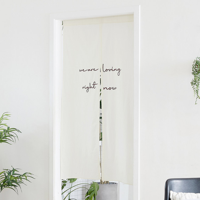 폴라도레 주방 가림막 커튼 워싱면 문 현관 가리개