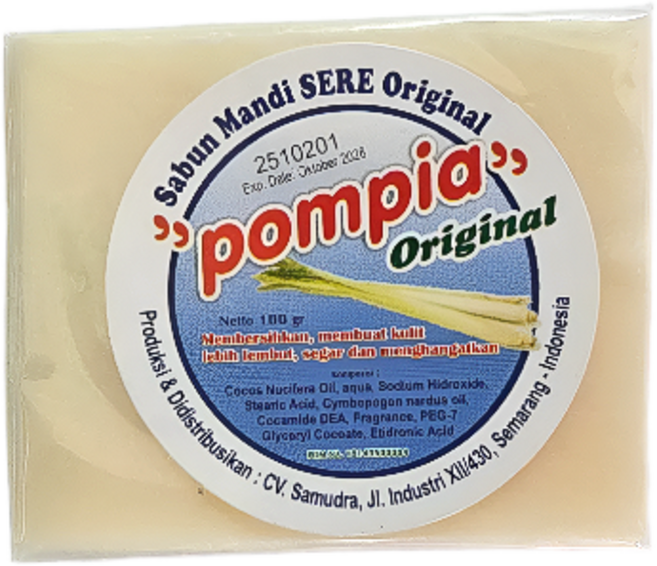 발리 폼피아 오리지날 비누 사각 pompia original, 1개입, 160g