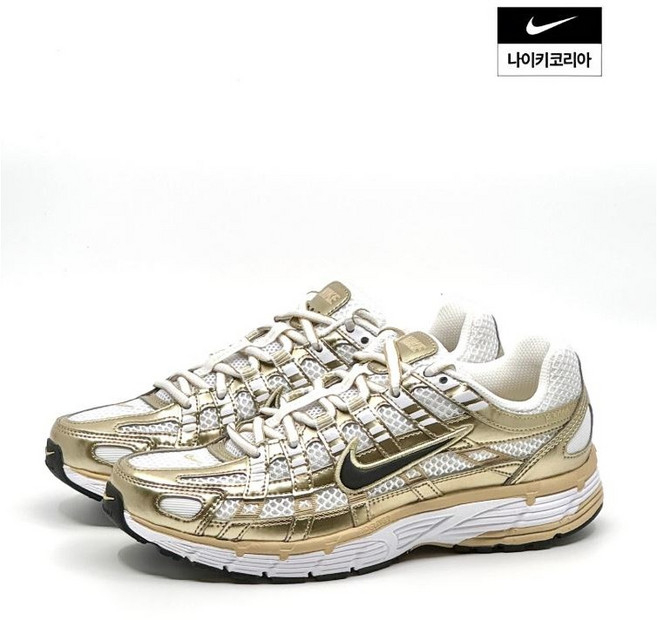 [국내정품] 나이키 P6000 여성 남성 운동화 런닝화 신발 메탈릭실버 골드 화이트 타니윈 투명파우치