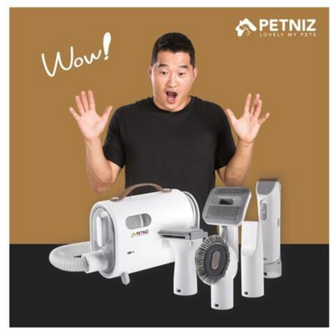 애견용품 펫니즈 5in1 강형욱 펫드라이기 강아지목욕용품 필수템 PNZ PC850W, 1개