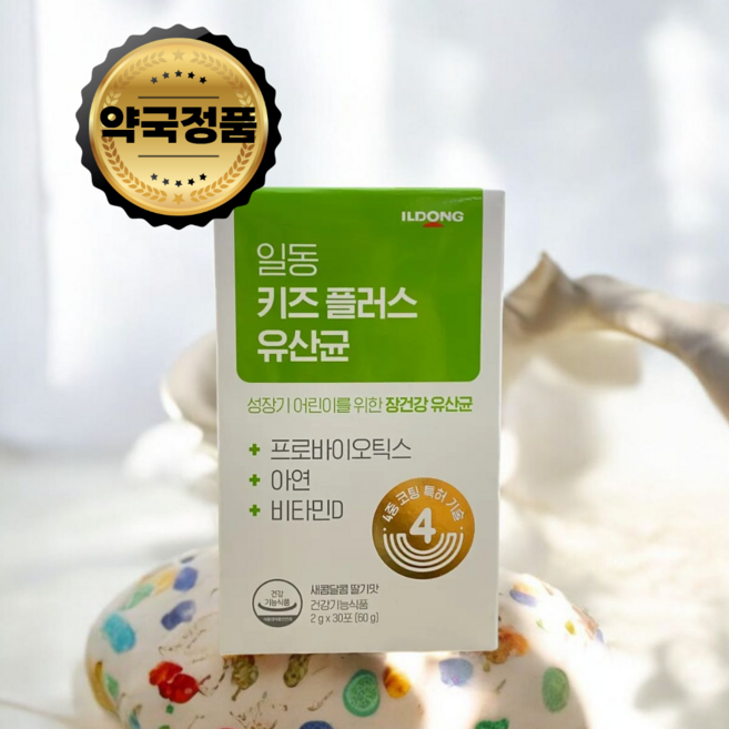 일동제약 지큐랩 키즈 플러스 장건강+아연+비타민D, 60g, 1개