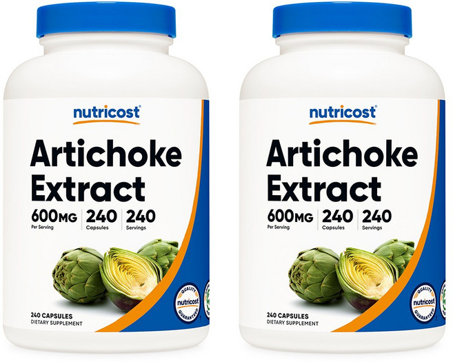 뉴트리코스트 아티초크 추출물 600mg 240캡슐, 240정, 2개