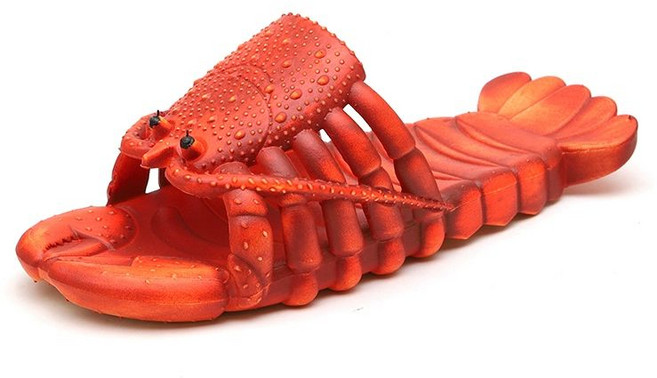 특이한슬리퍼 가재 랍스터 슬리퍼 웃긴 사무실슬리퍼 편한슬리퍼