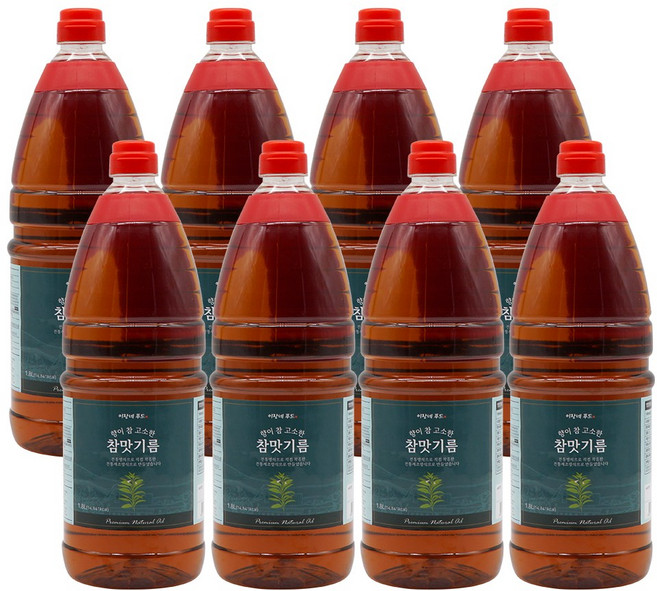 이장네_향이 참 고소한 참맛기름_1.8L_, 8개, 1.8L