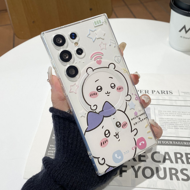 아펙시움 휴대폰케이스 갤럭시 S24 S25 S26 울트라 맥세이프 낙상 방지 케이스 귀여운 인형