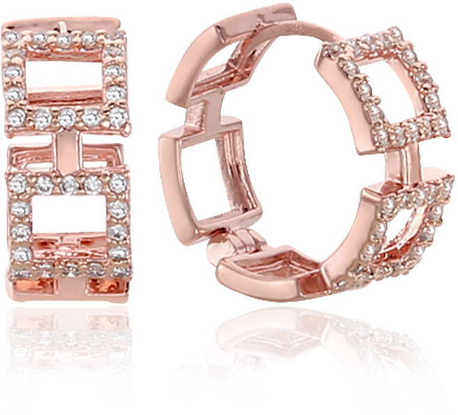 레베르 여성 링 귀걸이 데일리 무드 14K 골드핀 원터치 귀걸이