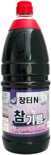 장터엔 참기름 참깨분100% 1.8L, 1개