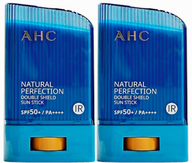 AHC 내추럴 퍼펙션 더블 쉴드 선스틱 SPF50+/PA++++, 22g, 2개